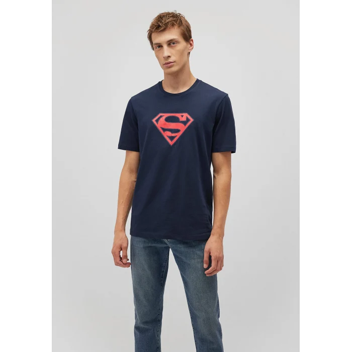 Mavi 0610754-70490 Superman Baskılı Lacivert Tişört