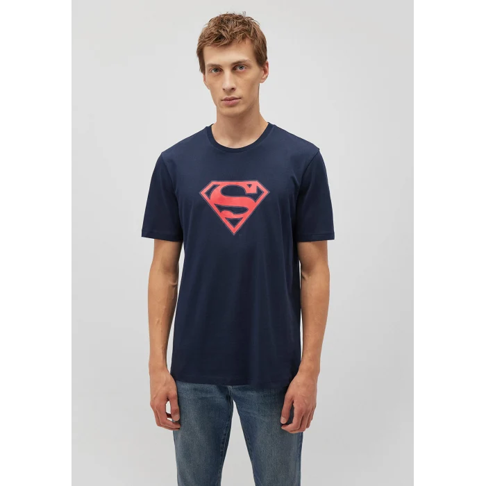 Mavi 0610754-70490 Superman Baskılı Lacivert Tişört
