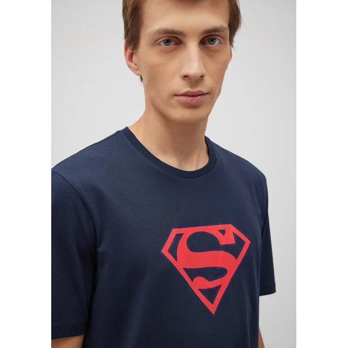 Mavi 0610754-70490 Superman Baskılı Lacivert Tişört