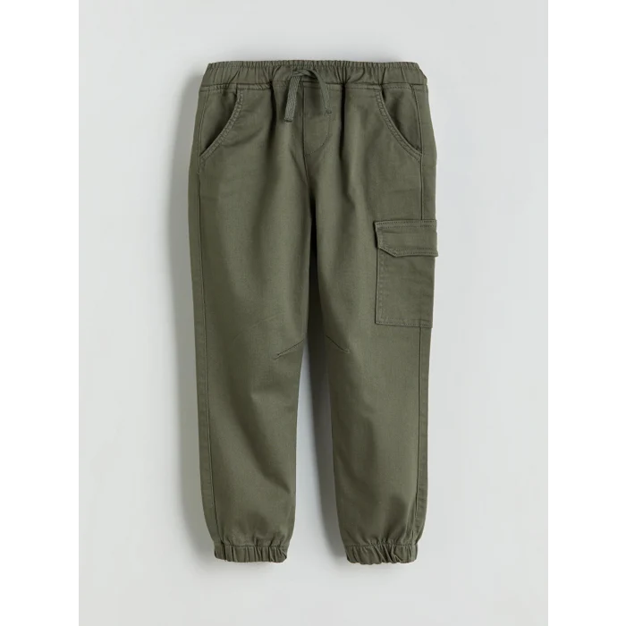 LCW Kids Bej Bisiklet Yaka Erkek Çocuk Sweatshirt ve Eşofman Alt