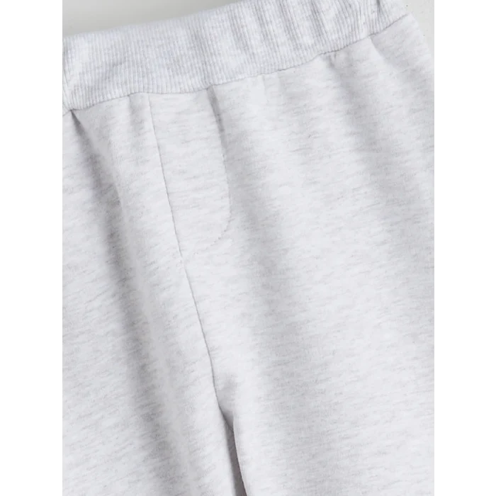 LCW baby Bej Bisiklet Yaka Çizgili Erkek Bebek Sweatshirt ve Eşofman Alt 2li