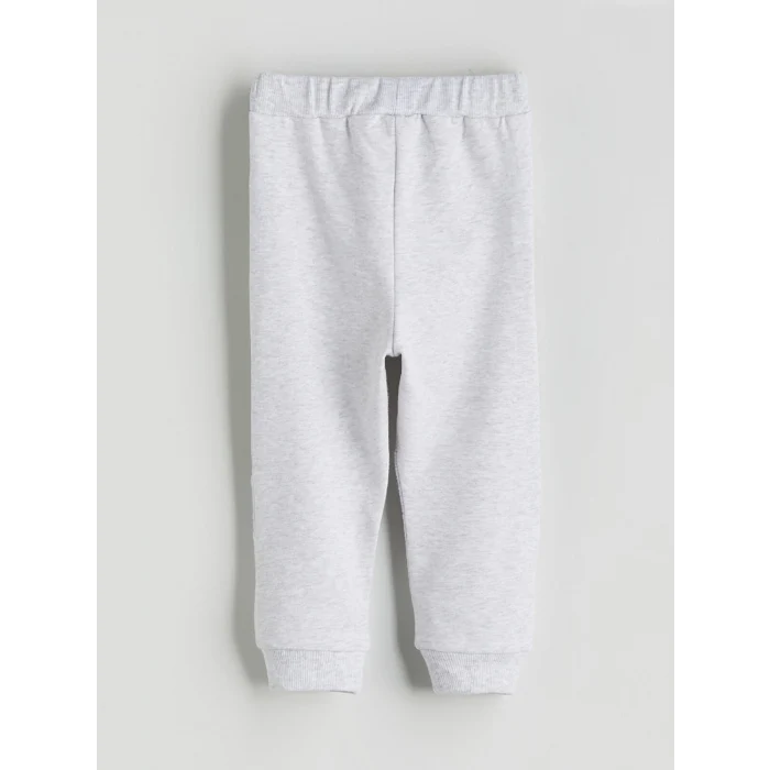 LCW baby Bej Bisiklet Yaka Çizgili Erkek Bebek Sweatshirt ve Eşofman Alt 2li