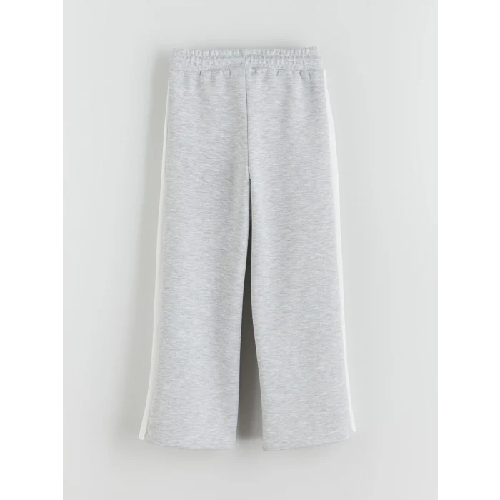 LCW Kids Gri Beli Lastikli Kız Çocuk Eşofman Altı