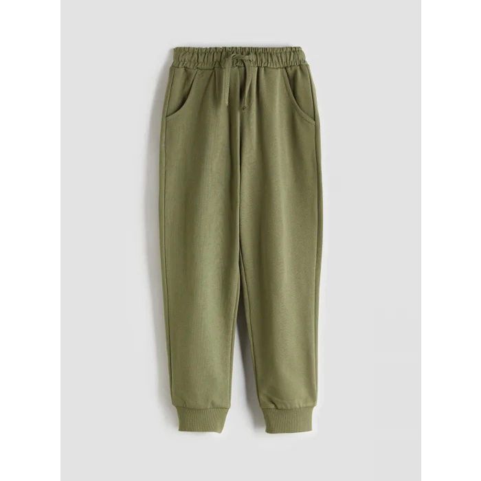 LCW Kids Haki Dinazor Baskılı Erkek Çocuk Sweatshirt ve Eşofman Alt 2li