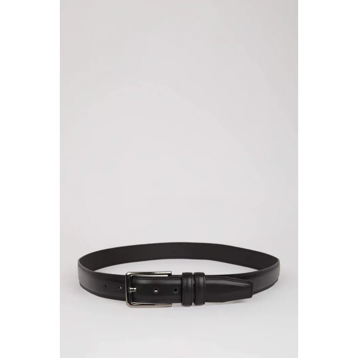 Defacto D3294 Siyah Erkek Suni Deri Günlük Kemer