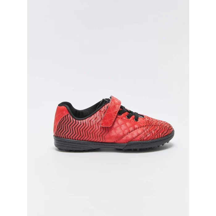LCW STEPS Kirmizi Cırt Cırtlı Erkek Çocuk Halı Saha Ayakkabısı