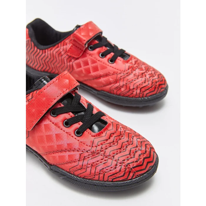 LCW STEPS Kirmizi Cırt Cırtlı Erkek Çocuk Halı Saha Ayakkabısı