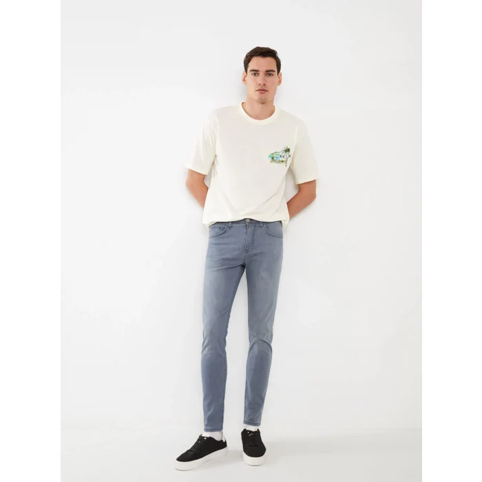 LCW Jeans Gri 760 Skinny Fit Erkek Jean Pantolon