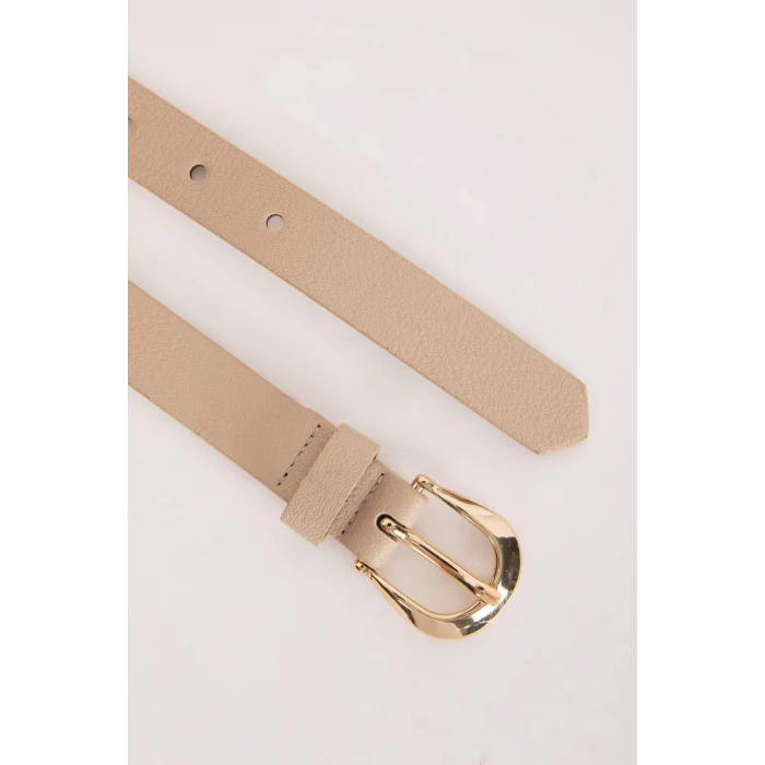 Defacto B1575 Çok Renkli Kadın Oval Toka Suni Deri 2li Günlük Kemer