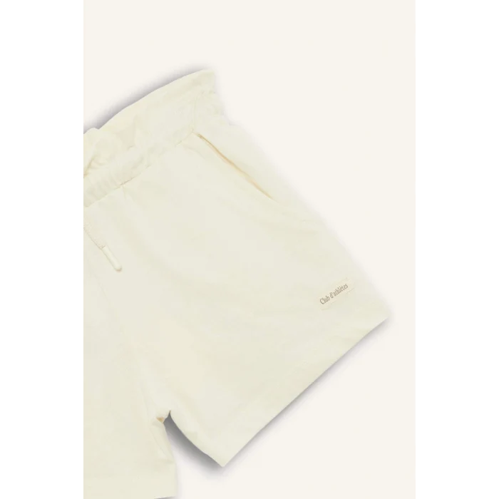 Defacto A2455 Ekru Kız Çocuk Beli Lastikli Baskılı Şort