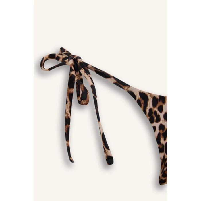 Defacto A0696 Siyah Leopar Desenli Bikini Altı-Fall in Love