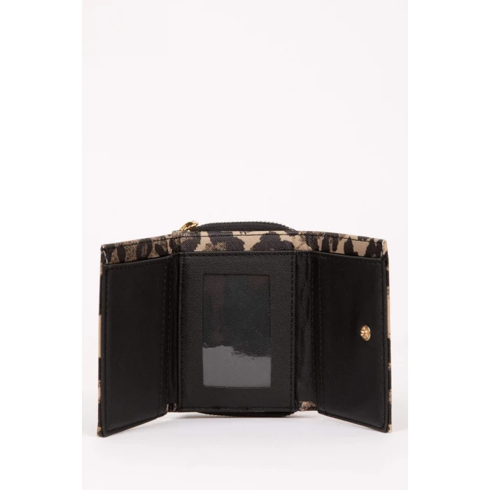 Defacto D6856 Çok Renkli Kadın Leopar Desenli Suni Deri Cüzdan