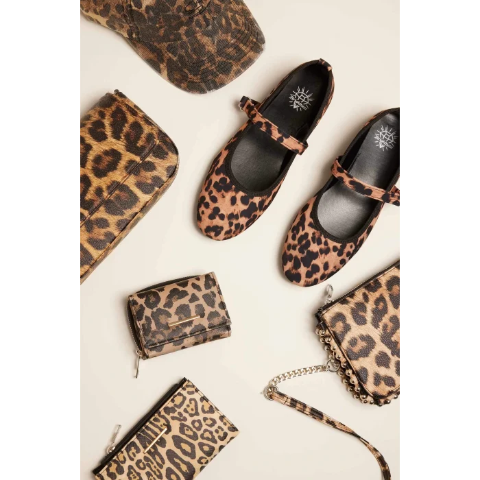 Defacto D6856 Çok Renkli Kadın Leopar Desenli Suni Deri Cüzdan