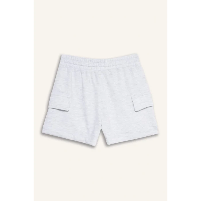 Defacto B0258 Gri Kız Çocuk Kargo Cep Şort