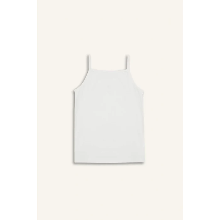 Defacto E7058 Ekru Kız Çocuk Desenli 2li İç Atlet