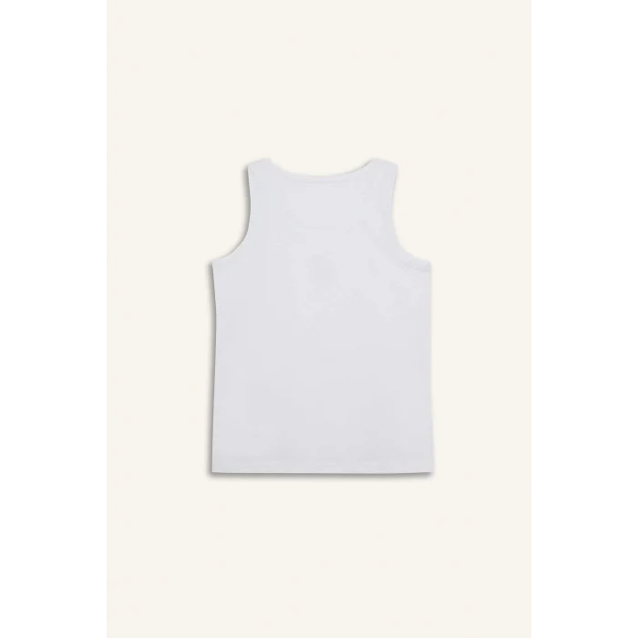 Defacto E6864 Beyaz Erkek Çocuk Baskılı 2li Atlet