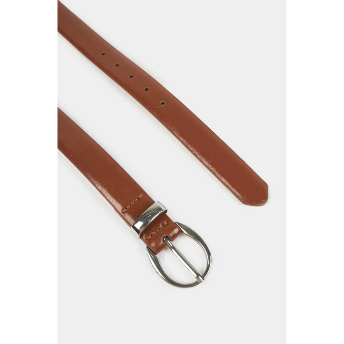 Defacto E7899 Kahve Kadın Suni Deri 2li Günlük Kemer