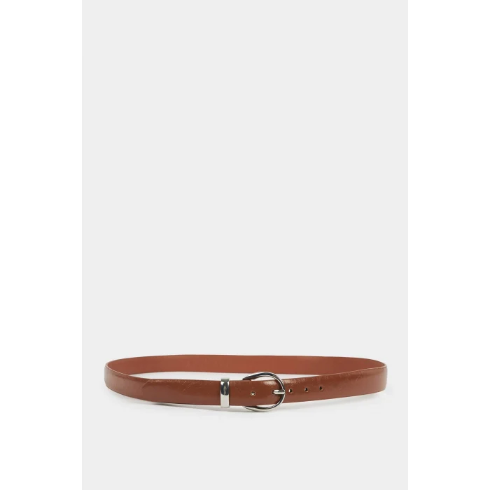 Defacto E7899 Kahve Kadın Suni Deri 2li Günlük Kemer