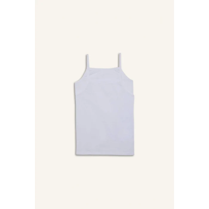 Defacto A4136 Beyaz Kız Çocuk 2li Atlet