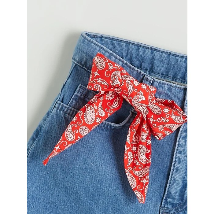 LCW Kids Mavi Kız Çocuk Jean Şort