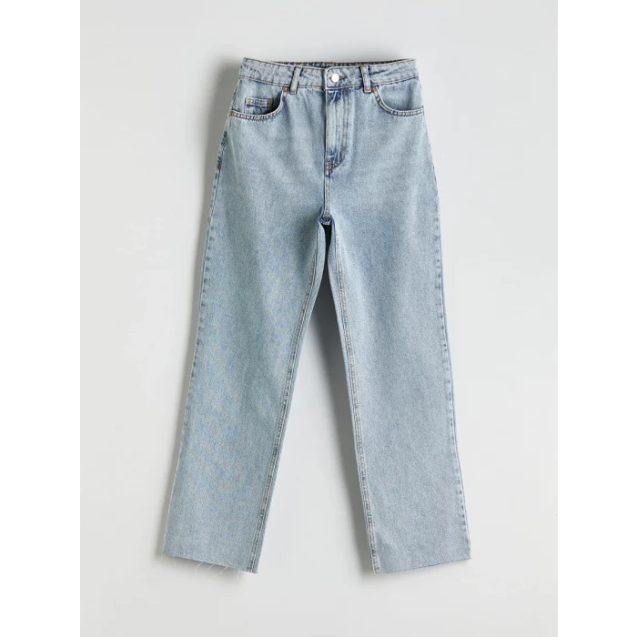 XSIDE Mavi Straight Fit Kadın Jean Pantolon