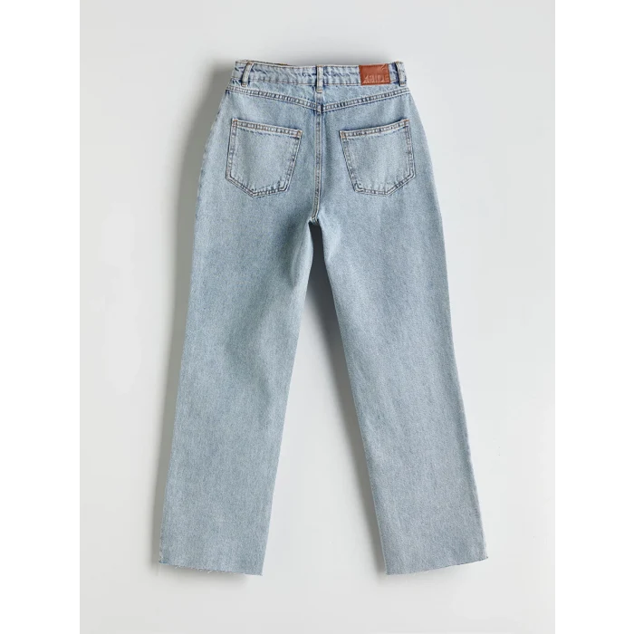 XSIDE Mavi Straight Fit Kadın Jean Pantolon