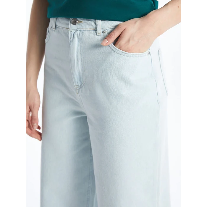 XSIDE Mavi Wideleg Kadın Jean Pantolon