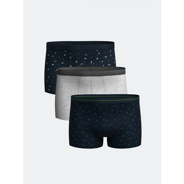 LC WAIKIKI Karişik Standart Kalıp Pamuklu Esnek Erkek Boxer 3lü