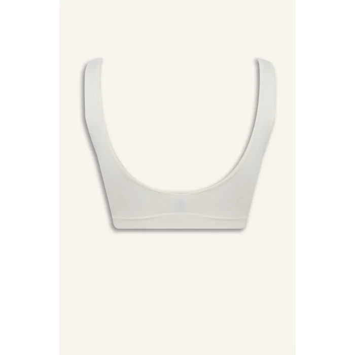 Defacto C1642 Beyaz Çıkarılabilir Pedli Seamles Bra-Fall in Love