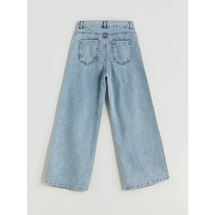 LCW Kids Mavi Wideleg Kız Çocuk Jean Pantolon