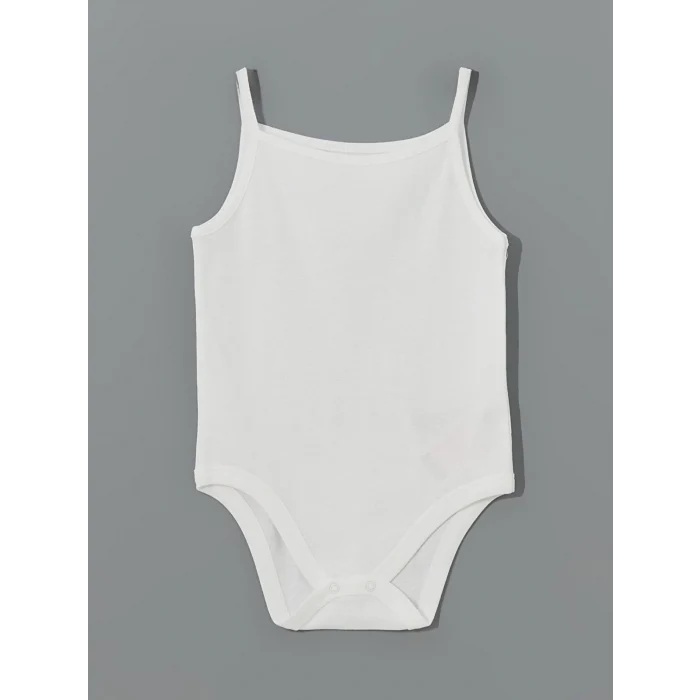 LCW baby Ekru Organik Kumaş Kız Bebek Çıtçıtlı Bodysuit 3lü