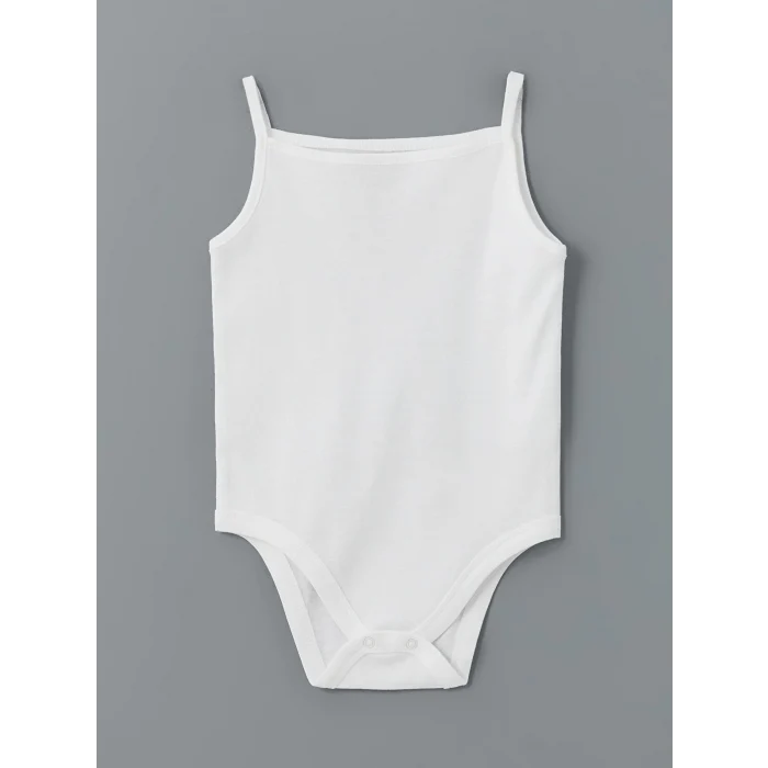 LCW baby Ekru Organik Kumaş Kız Bebek Çıtçıtlı Bodysuit 3lü