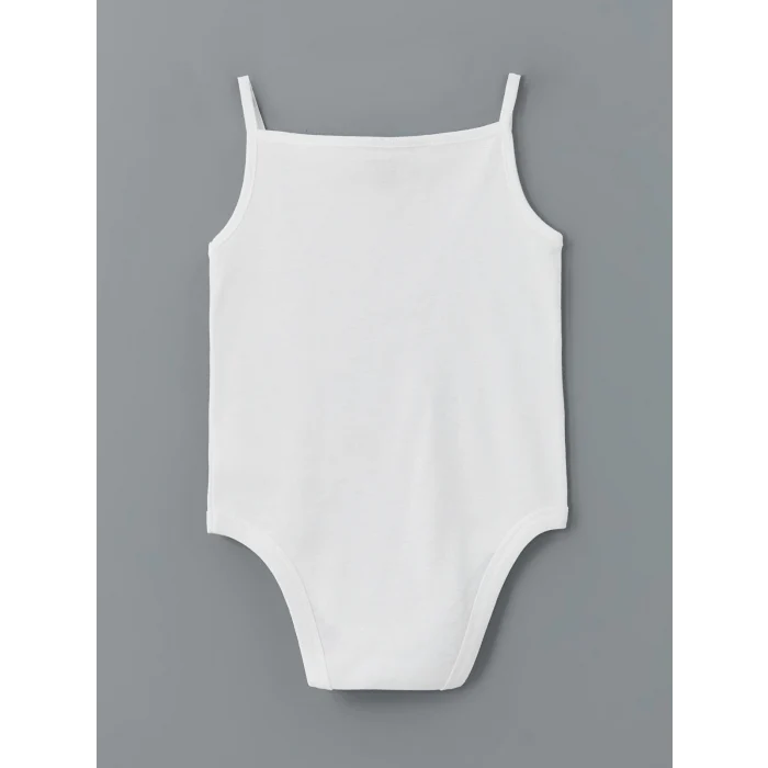 LCW baby Ekru Organik Kumaş Kız Bebek Çıtçıtlı Bodysuit 3lü