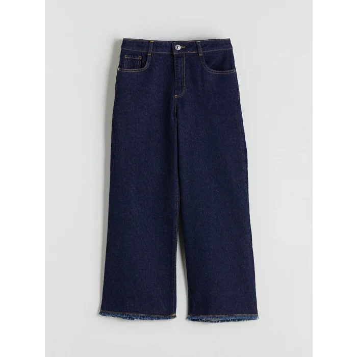 LCW Kids Indigo Wideleg Kız Çocuk Jean Pantolon