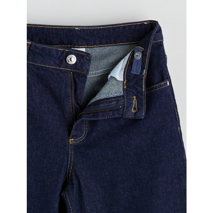 LCW Kids Indigo Wideleg Kız Çocuk Jean Pantolon