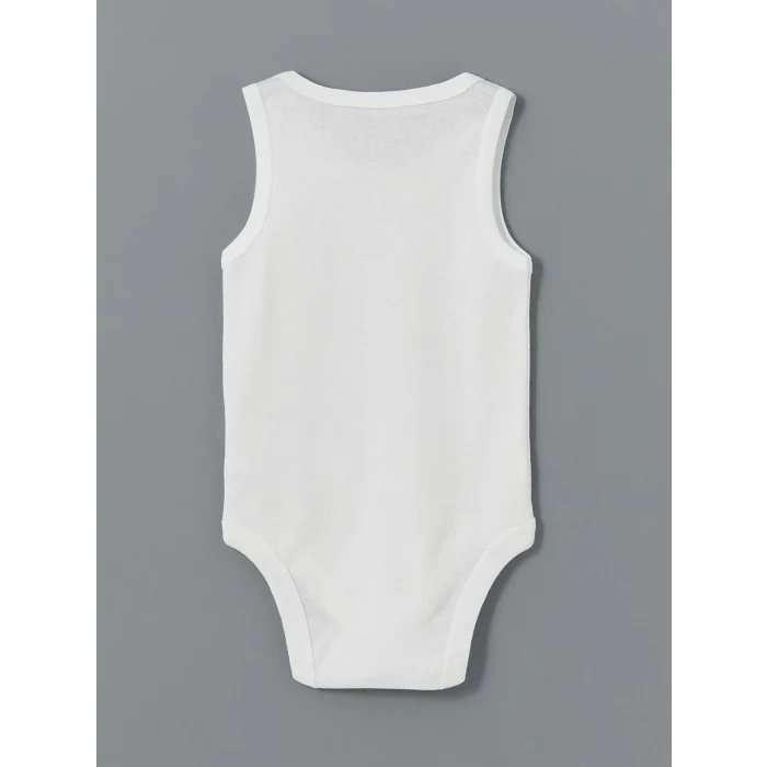 LCW baby Ekru Organik Kumaş Kız Bebek Çıtçıtlı Bodysuit 2li