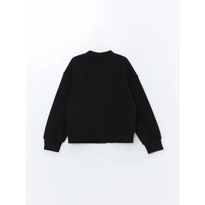 LCW Kids Siyah Uzun Kollu Kız Çocuk Kolej Ceket