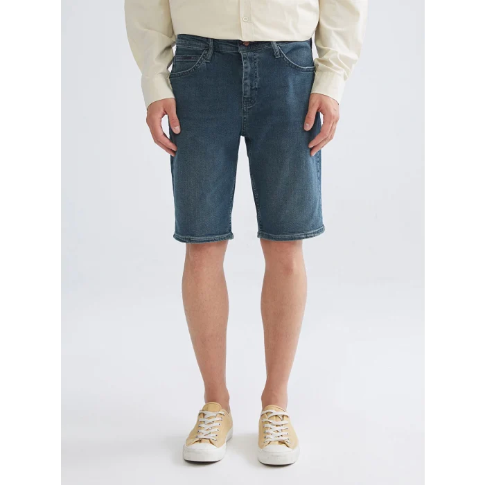 LCW Jeans Indigo Slim Fit Erkek Jean Şort