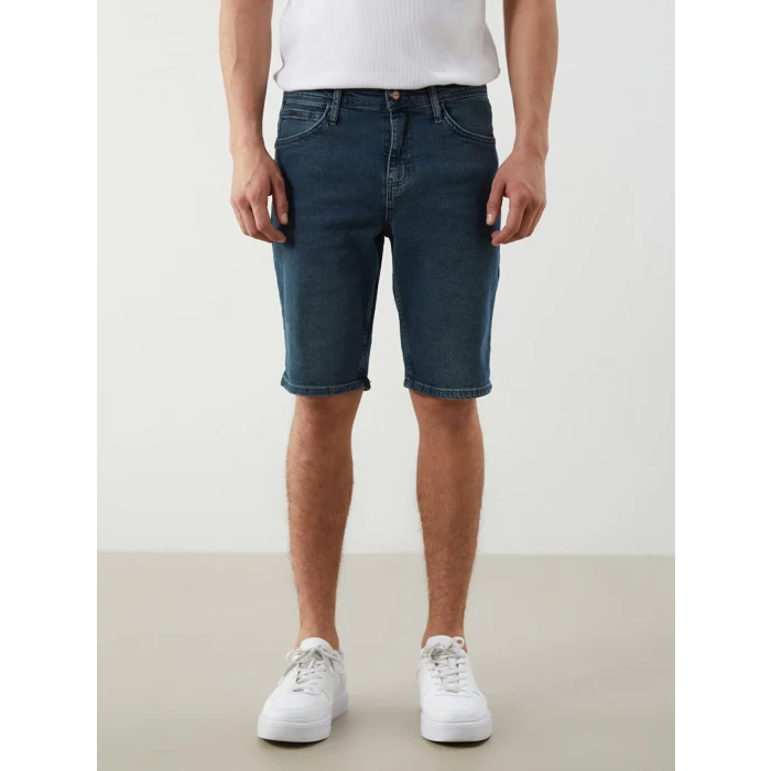 LCW Jeans Indigo Slim Fit Erkek Jean Şort