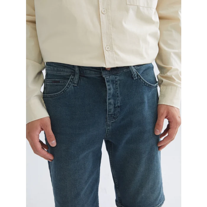 LCW Jeans Indigo Slim Fit Erkek Jean Şort