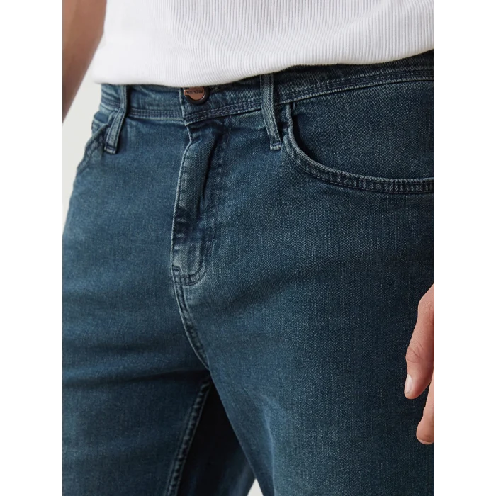 LCW Jeans Indigo Slim Fit Erkek Jean Şort