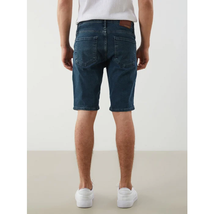 LCW Jeans Indigo Slim Fit Erkek Jean Şort