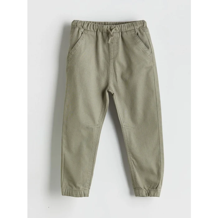 LCW Kids Yeşil Beli Lastikli Erkek Çocuk Jogger Pantolon