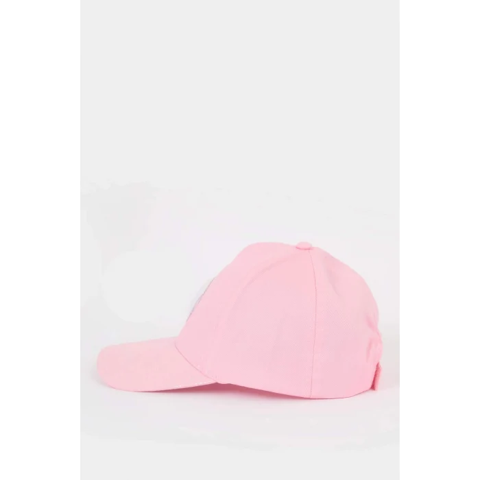 Defacto D8427 Pembe Kız Çocuk 3D Pamuklu Cap Şapka