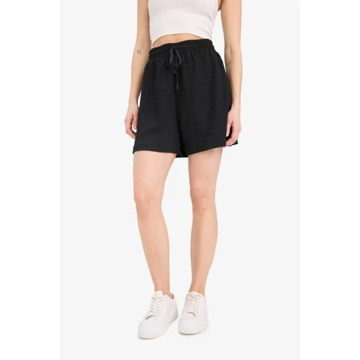 Defacto A6223 Siyah Coool Loose Fit Bürümcük Şort