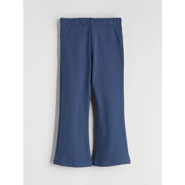 LCW Kids Lacivert Bebe Yaka Baskılı Kız Çocuk Sweatshirt ve Tayt 2li