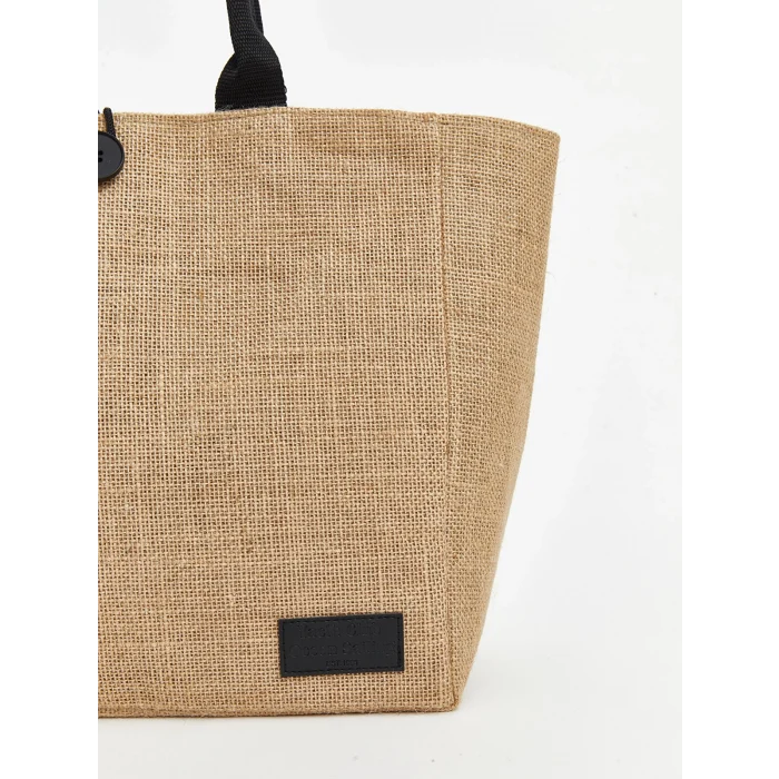 LCW ACCESSORIES Kahverengi Kadın Hasır Plaj Çantası