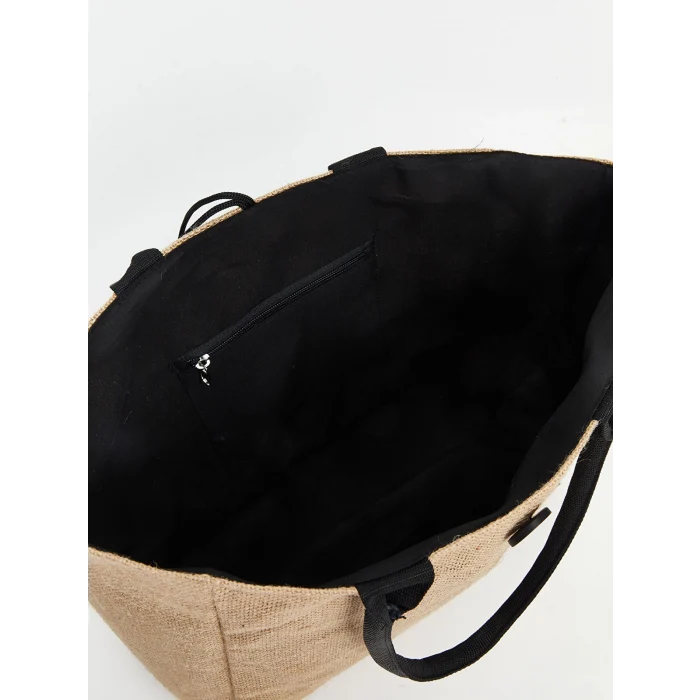 LCW ACCESSORIES Kahverengi Kadın Hasır Plaj Çantası