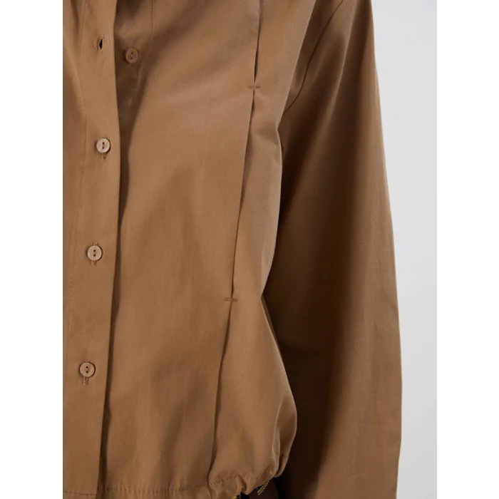 LCWAIKIKI Classic Kahverengi Loose Fit Kadın Gömlek