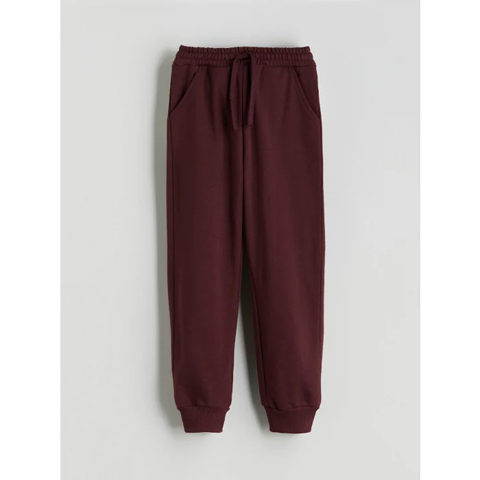 LCW Kids Bej Bisiklet Yaka Çizgili Erkek Çocuk Sweatshirt ve Eşofman Alt 2li